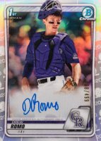 2020 Bowman Draft Chrome Draft Picks Autographs #CDADR Drew Romo Refractor Baseball Card