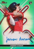 2022 Topps Finest Finest Autographs #JD Jarren Duran Green Refractor Baseball Card