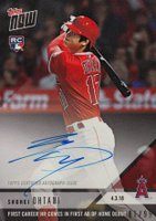 2018 Topps Now  #32A Shohei Ohtani Autograph Baseball Card