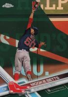 2017 Topps Chrome #199 Mookie Betts Blue Jersey-Green Refractor Baseball Card