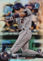 2017 Bowman Chrome #12 Alex Bregman Gray Uniform-Refractor Baseball Card