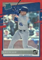 2020 Panini Donruss #44 Gavin Lux Holo Red Baseball Card