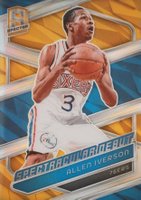 2023 Panini Spectra #198 Allen Iverson Gold Basketball Card