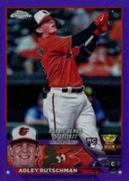 2023 Topps Chrome Update #USC1 Adley Rutschman Purple Refractor Baseball Card