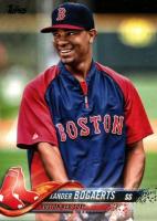 2018 Topps #502 Xander Bogaerts Blue Shirt Baseball Card