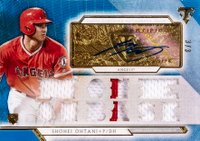 2018 Topps Triple Threads Autograph Relics #SO2 Shohei Ohtani Sapphire Baseball Card