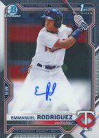 2021 Bowman Chrome Prospect Autographs #CPAERO Emmanuel Rodriguez Baseball Card