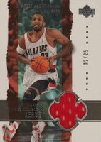 2003 Upper Deck Exquisite Collection #32-J Shareef Abdur-Rahim Jersey Basketball Card