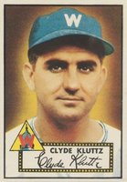 1952 Topps #132 Clyde Kluttz Cream back Baseball Card