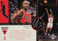 1996 Upper Deck Jordan's Viewpoints #VP7 MJ on 3-Pointers Basketball Card