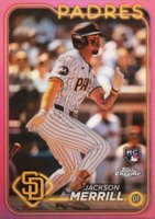 2024 Topps Chrome #207 Jackson Merrill Pink Refractor Baseball Card