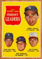 1962 Topps #60 N.L. Strikeout Leaders Baseball Card