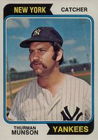 1974 Topps #340 Thurman Munson Baseball Card