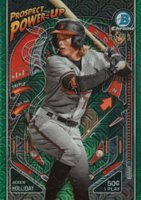 2024 Bowman Mega Box Chrome Prospect Power-Up #PP5 Jackson Holliday Green Baseball Card