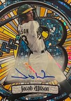 2023 Bowman Draft Bowman Glass Autograph #BGAJW Jacob Wilson Lava Baseball Card