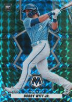 2022 Panini Mosaic #265 Bobby Witt Jr. Green Mosaic Baseball Card