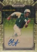 2019 Panini Prizm Draft Picks Autograph #7 CJ Abrams Gold Vinyl Prizm Baseball Card