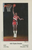 1983 Trailblazers Police #22 Clyde Drexler Basketball Card