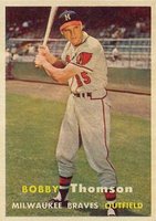 1957 Topps #262 Bobby Thomson Baseball Card