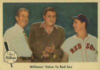 1959 Fleer Ted Williams #75 Williams' Value To Red Sox Baseball Card