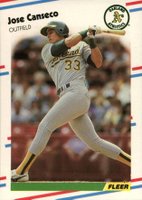 1988 Fleer Glossy #276 Jose Canseco Baseball Card