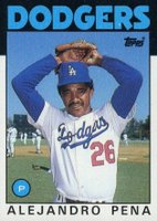 1986 Topps #665 Alejandro Pena Baseball Card