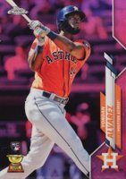 2020 Topps Chrome #200 Yordan Alvarez Pink Refractor Baseball Card
