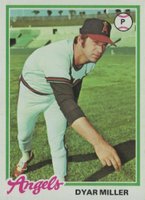 1978 Topps #239 Dyar Miller Baseball Card