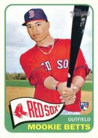 2014 Topps Heritage  #H558 Mookie Betts Baseball Card
