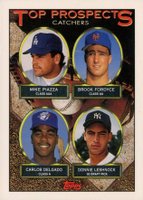 1993 Topps #701 Top Prospects Catchers Florida Marlins Inaugural Baseball Card