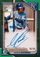 2024 Bowman Chrome Prospect Autographs #CPARRZ Ramon Ramirez Green Refractor Baseball Card