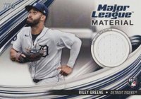 2023 Topps Update Major League Material #MLMRG Riley Greene Baseball Card