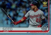 2019 Topps #213 Juan Soto Batting-Rainbow Foil Baseball Card