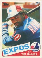 1985 Topps Mini #630 Tim Raines Baseball Card