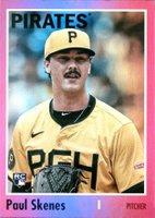 2024 Topps Archives #200 Paul Skenes Pink Foilboard Baseball Card