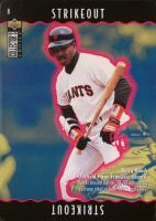 1996 Collector's Choice You Make the Play #8 Barry Bonds Strikeout Baseball Card