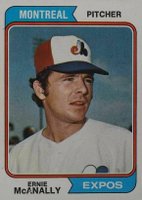 1974 Topps #322 Ernie McAnally Baseball Card