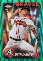 2024 Topps Chrome #19 A.J. Smith-Shawver Green Raywave Baseball Card