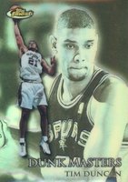 1999 Finest Dunk Masters #DM14 Tim Duncan Refractor Basketball Card