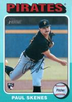 2024 Topps Heritage #594 Paul Skenes Aqua Border Baseball Card