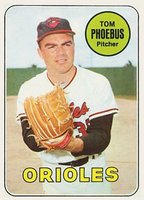 1969 Topps #185 Tom Phoebus Baseball Card
