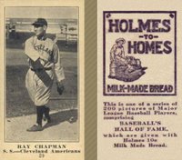 1916 Holmes for Homes Bread #29 Ray Chapman Baseball Card