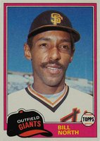 1981 Topps #713 Bill North Baseball Card