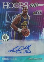 2019 Panini Hoops Premium Stock Hoops Ink #KML Karl Malone Basketball Card