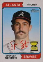 2023 Topps Heritage Real One Autographs #ROASS Spencer Strider Red Ink Baseball Card