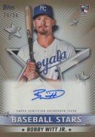 2022 Topps Baseball Stars Autographs #BSABW Bobby Witt Jr. Update-Gold Baseball Card