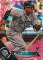 2016 Topps Chrome #121 Ketel Marte Pink Refractor Baseball Card