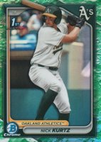 2024 Bowman Draft #BDC56 Nick Kurtz Chrome-Lunar Glow Refractor Baseball Card