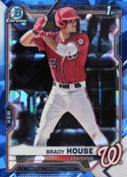 2021 Bowman Draft Chrome Sapphire Edition #BDC186 Brady House Baseball Card