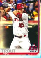 2019 Topps Chrome Update  #76 Mike Trout Refractor Baseball Card